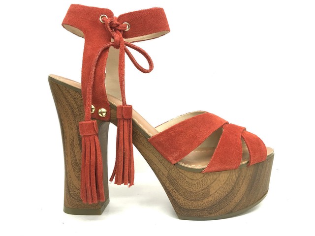 SCARPE DONNA GUESS MOD PRENNA SCAMOSCIATO ROSSO CORALLO TC 120 PL 40 E16GU46 SCARPE DONNA GUESS MOD PRENNA SCAMOSCIATO ROSSO CORALLO TC 120 PL 40 E16GU46