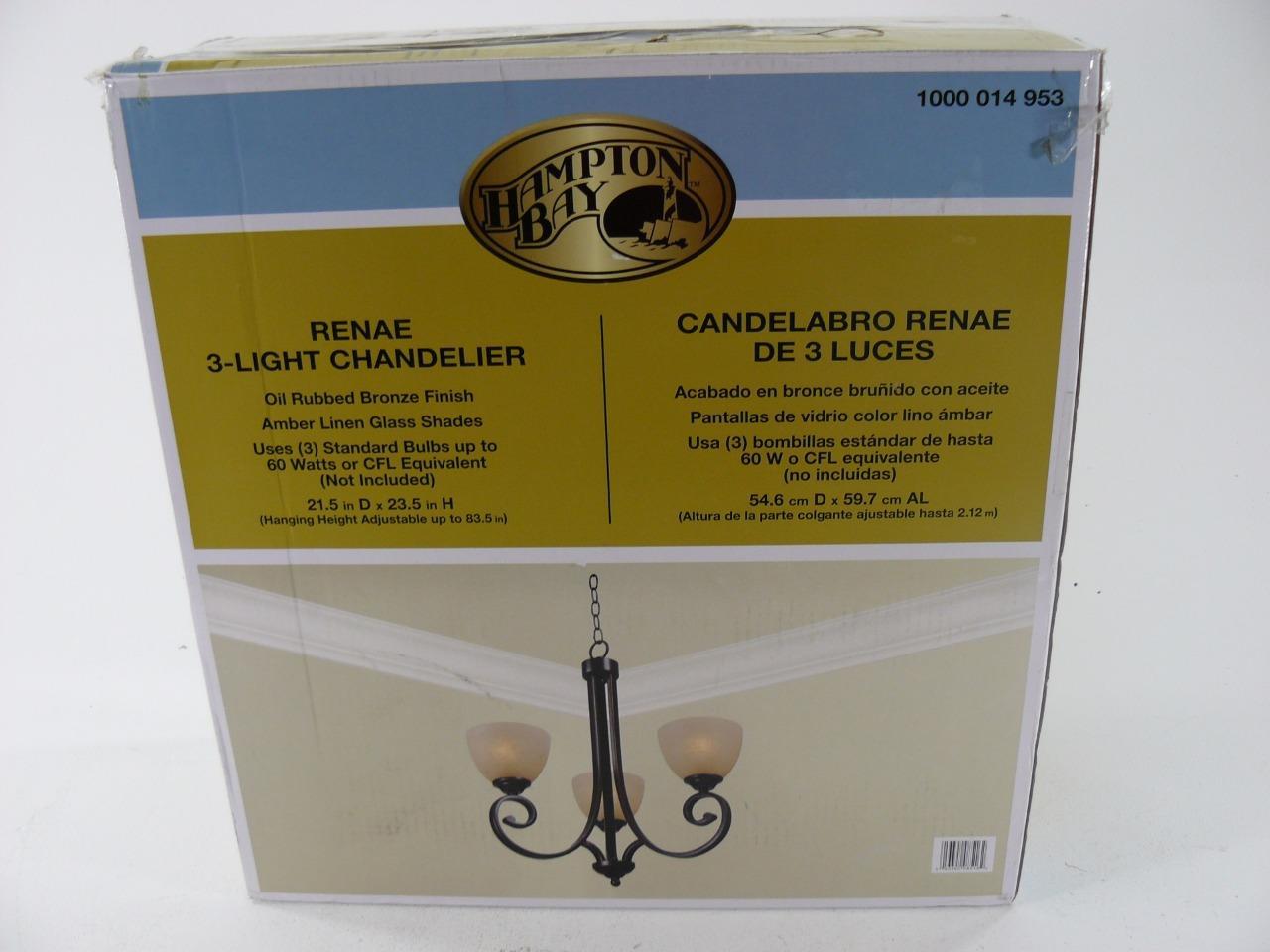 Hd530 Hampton Bay Hdp12084 Renae 3 Light Oil Rubbed Bronze Picture 3 Of 7