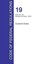 NEW Cfr 19, Parts 0 To 140, Customs Duties,... BOOK (Paperback / softback)