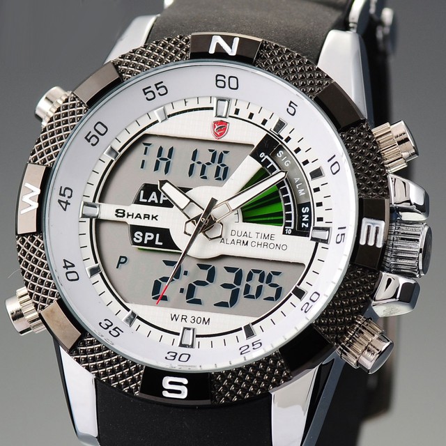 digital wrist watch with stopwatch