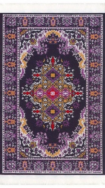 Melody Jane Dolls House Small Turkish Woven Fireside Rug Carpet Melody Jane Dolls House Small Turkish Woven Fireside Rug Carpet Miniature R22