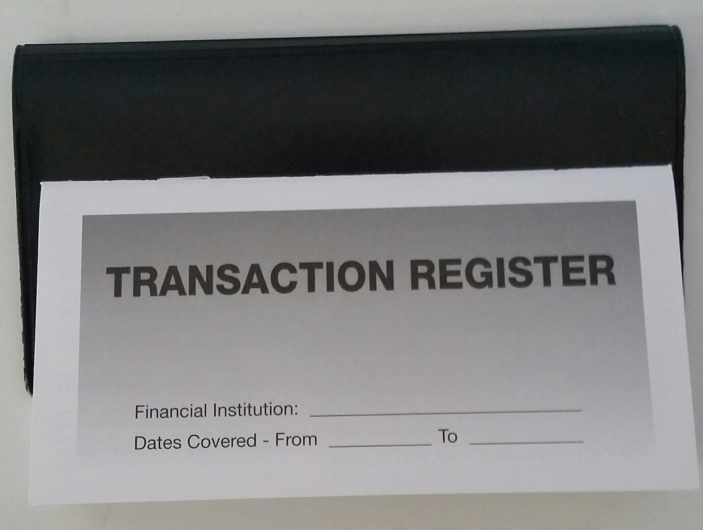check book transaction register