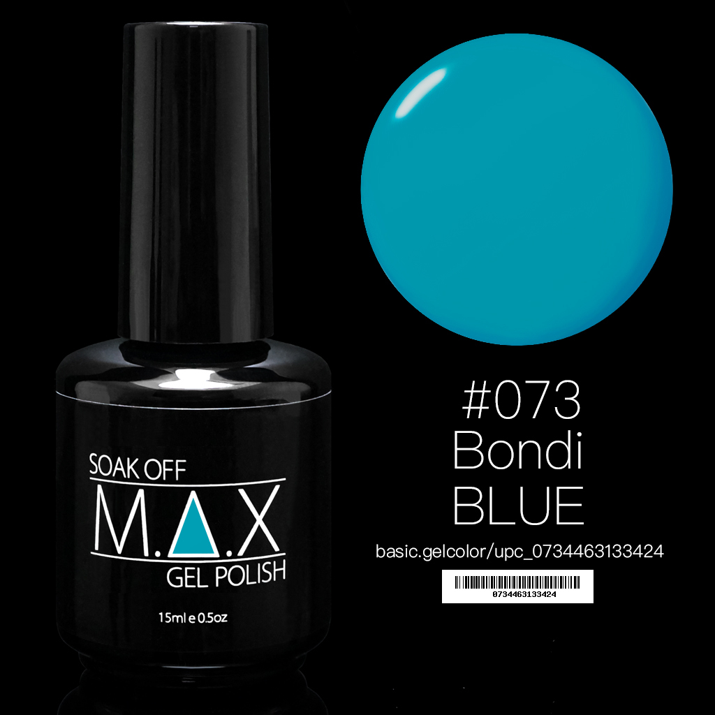 Max 15ml Soak Off Gel Polish Nail Art Uv Led Color 073 Bondi Blue Picture 2 Of