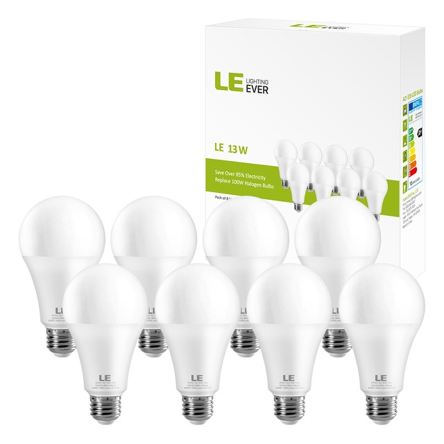 A21 Led Bulb 100w Equivalent E26 Flood Lights Bulbs 5000k Daylight A21 Led Bulb 100w Equivalent E26 Flood Lights Bulbs 5000k Daylight White 8 Pack