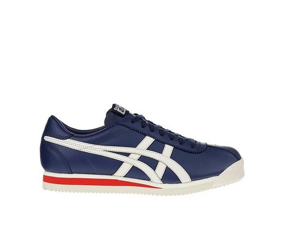Linea uomo donna Asics Tiger Corsair ID713L 4902 Navy Bianco in Pelle Casual Linea uomo donna Asics Tiger Corsair ID713L 4902 Navy Bianco in Pelle Casual