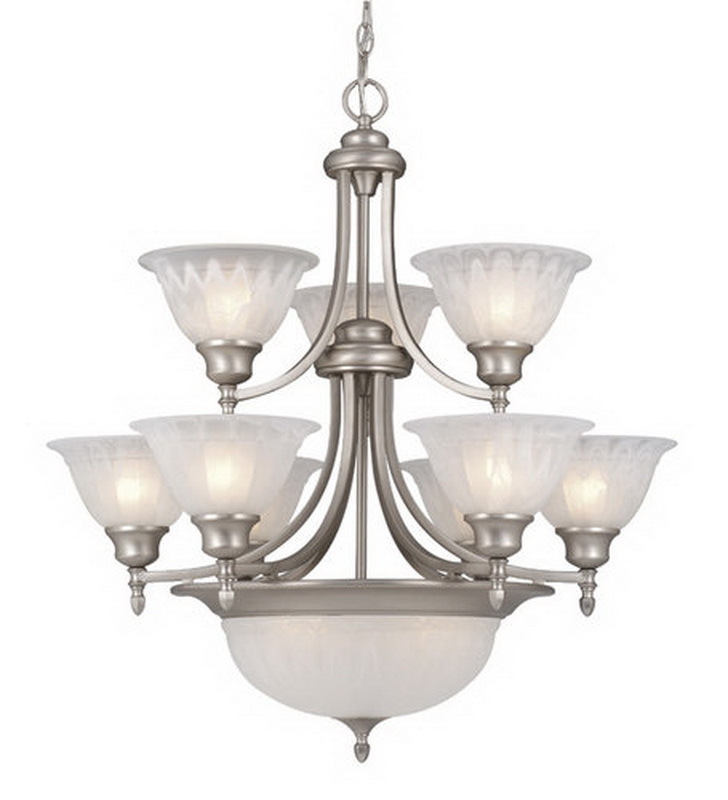 Vaxcel Lighting Ch33312bn Brushed Nickel Chandeliers Tuscan 12 Light Picture 1 Of