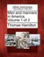 Men and Manners in America. Volume 1 of 2 by Thomas Hamilton (English) Paperback