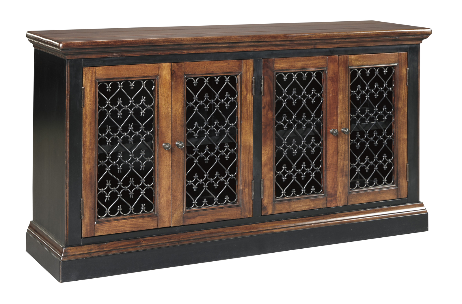 Ashley Furniture Zurani Two Tone Dining Room Storage Server With 4 Picture 1 Of