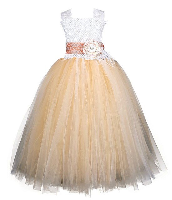 Champagne Flower Girl Dresses