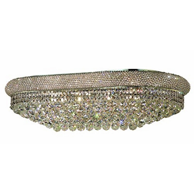 Elegant Lighting Primo 50 18 Light Royal Crystal Flush Mount Picture 1 Of