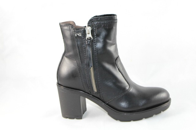 SCARPE NERO GIARDINI DONNA TRONCHETTI A616523D PELLE NERO MADE IN ITALY BOOTS SCARPE NERO GIARDINI DONNA TRONCHETTI A616523D PELLE NERO MADE IN ITALY BOOTS