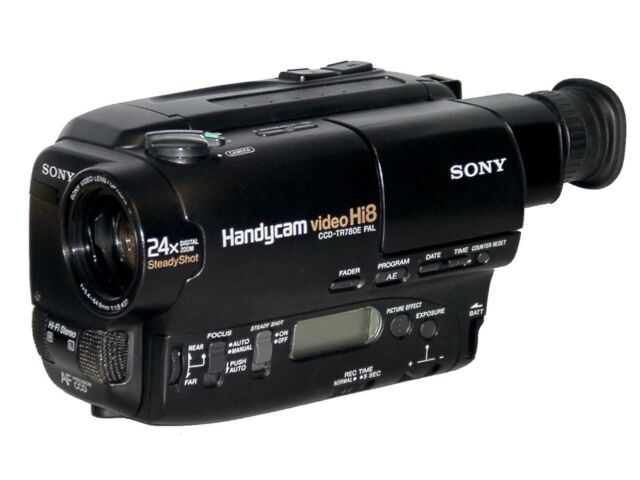 sony video camera recorder ccd tr67 plays in rewind