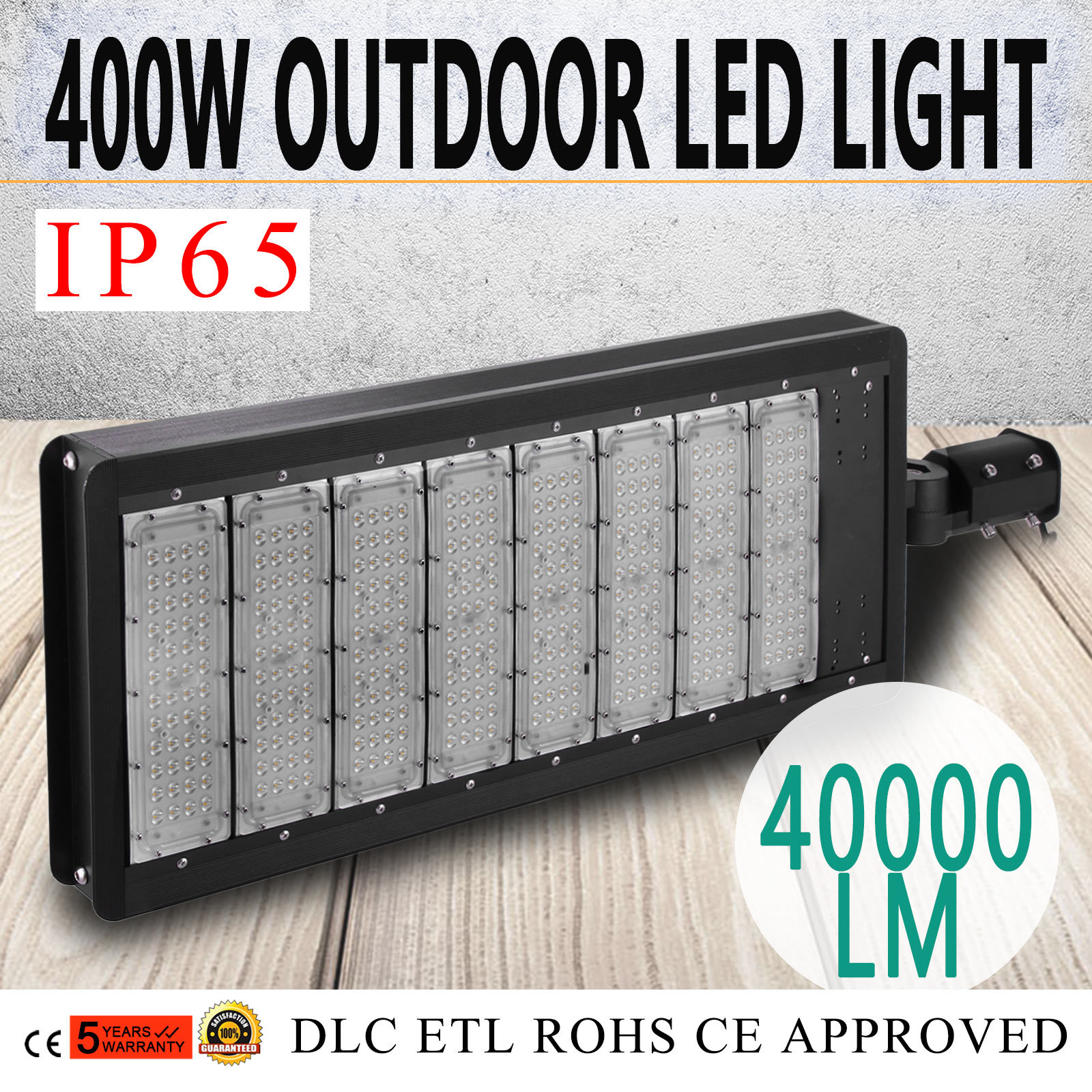 400w Street Parking Lot Lamp Outdoor Led Pole Light Stadium Ac110v Picture 1 Of 12