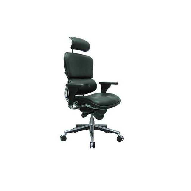 Eurotech Ergohuman Le9erg Ergonomic Executive Leather Chair Black