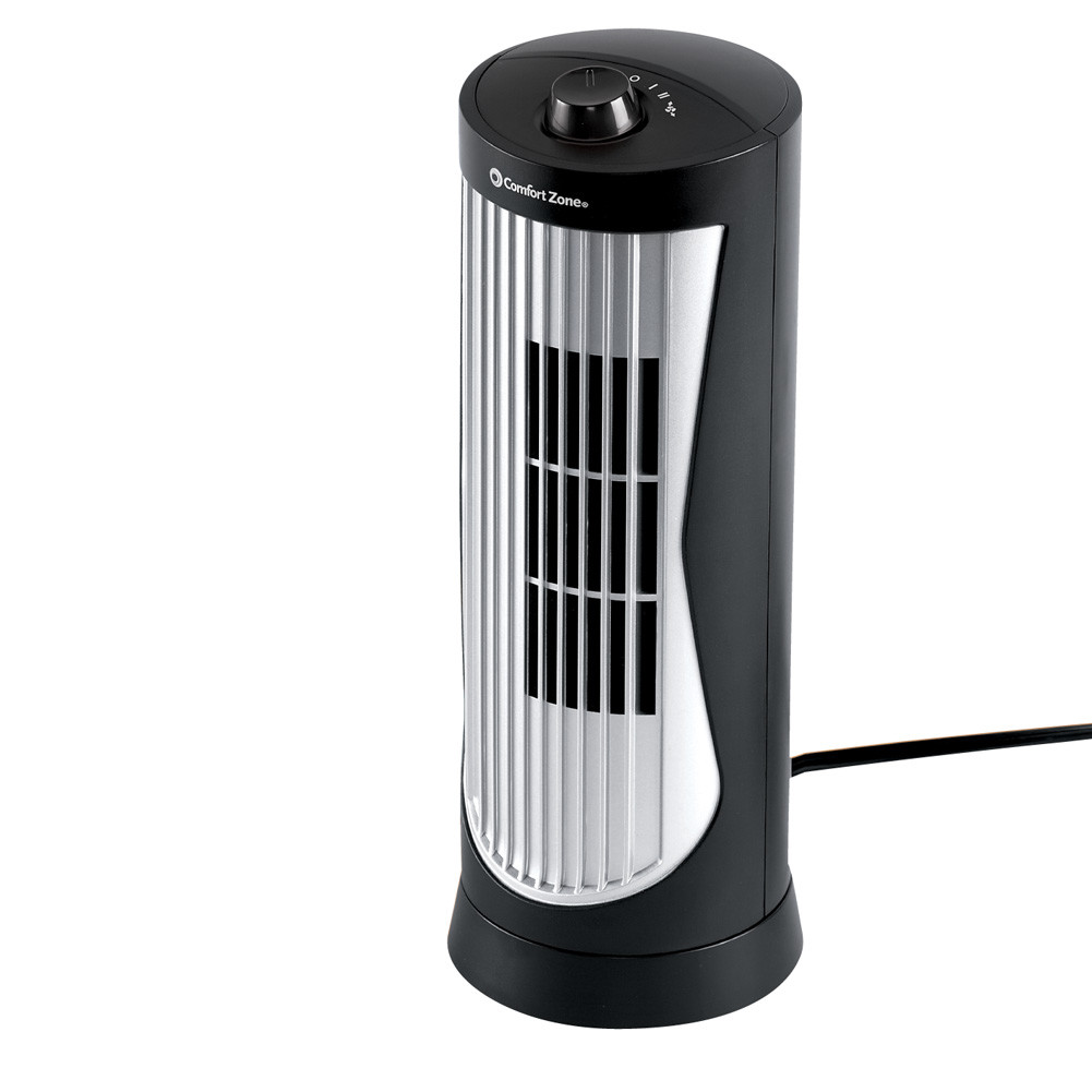 Comfort Zone Cz112 12 Oscillating Desktop Tower Fan Case Of 4 Picture 1 Of 2