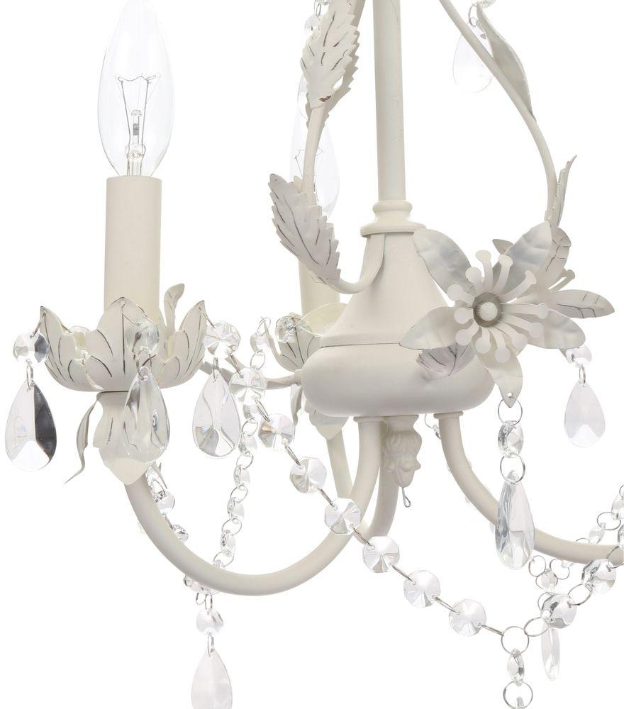 Hampton Bay Kristin 3 Light Crystal Glass Prisms Chandelier Antique Picture 3 Of 7