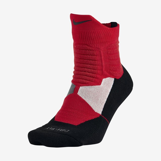 Nike Hyper Elite High Quarter University Red/Black Basketball Socks Nike Hyper Elite High Quarter University Red/Black Basketball Socks