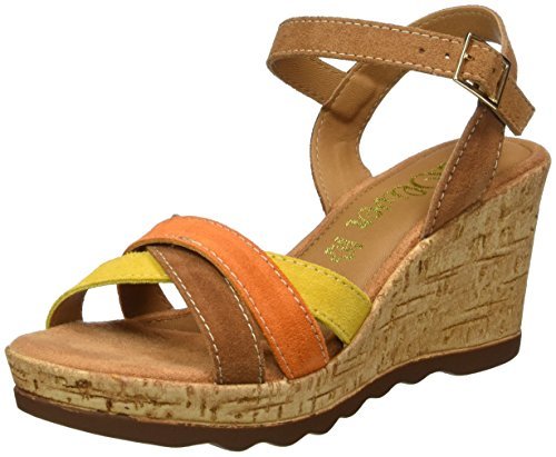 Marrone 37 EU SOLIVER 28302 SANDALI CON ZEPPA DONNA CUOIO COMB 316 Scarpe Marrone 37 EU SOLIVER 28302 SANDALI CON ZEPPA DONNA CUOIO COMB 316 Scarpe