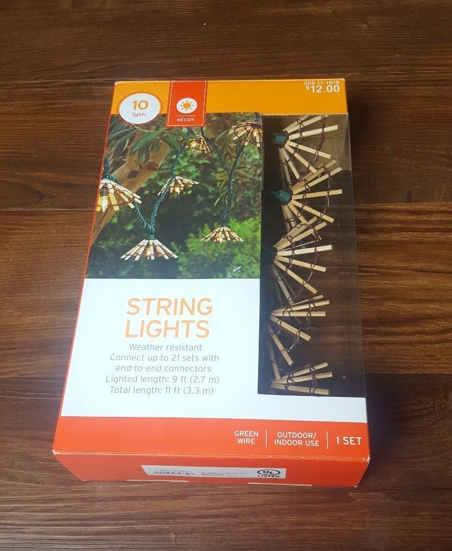 Target Tiki String Light Set 10 Lights Indoor Outdoor Summer Patio Picture 1 Of 5