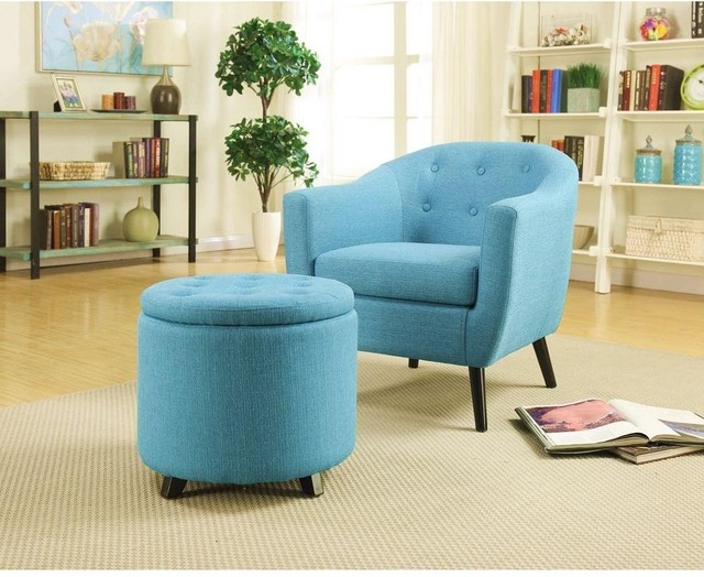 Home Decorators Collection Modern Fabric Storage Ottoman In Round Modern Fabric Storage Ottoman In Turquoise