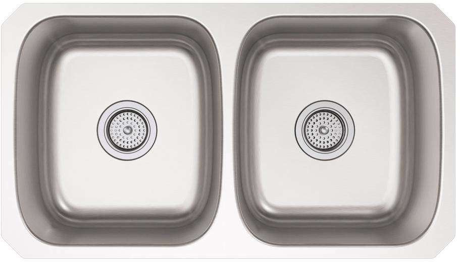Kitchen Sink Drop In Double Basin Undermount Stainless Steel 32 50 Brand New T