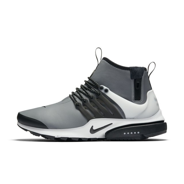 Nike Air Presto Mid-Utility Men's Sneakers - 13 US, Cool Grey/Off ... Nike Men's Air Presto Mid Utility Shoe Cool Grey/Black/Off White Size 13
