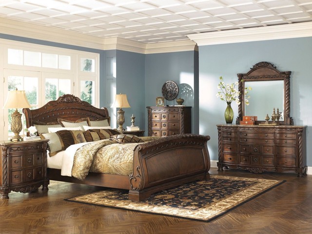 Ashley Furniture North S Queen Sleigh 6 Piece Bedroom Set B553 Ashley Furniture North S Queen Sleigh 6 Piece Bedroom Set B553 77