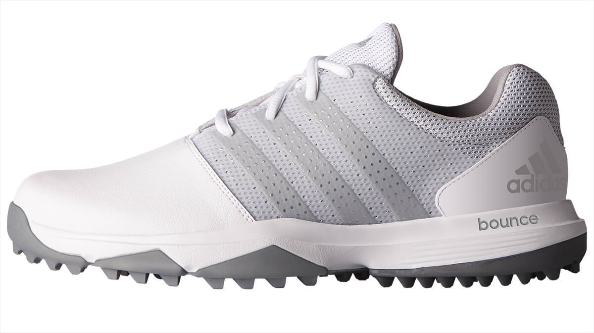 adidas 360 traxion scarpe da golf q44712 bianco / argento 2017 mens ampia adidas 360 traxion scarpe da golf q44712 bianco / argento 2017 mens ampia