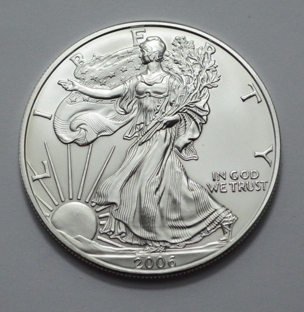 2006 American Silver Eagle Dollar 1 oz fine silver Uncirculated