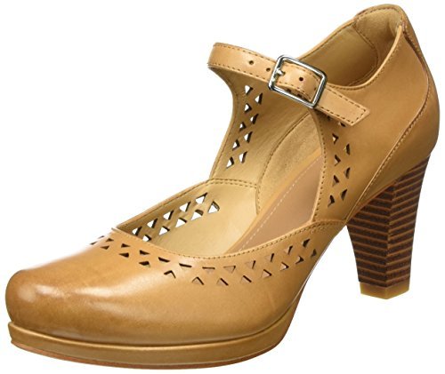 Marrone 37 EU CLARKS CHORUS CHIME SCARPE COL TACCO CON CINTURINO A T DONNA Marrone 37 EU CLARKS CHORUS CHIME SCARPE COL TACCO CON CINTURINO A T DONNA