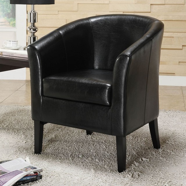 Simon Linon Black Modern Contemporary Club Chair Accent Living Room Simon Linon Black Modern Contemporary Club Chair Accent Living Room Furniture