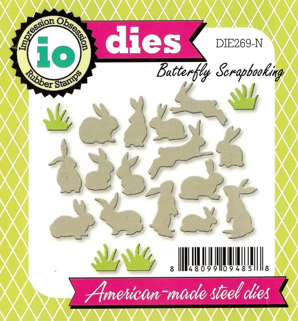 Impression Obsession Craft Die Mini Bunnies Rabbits Easter Spring Bunny