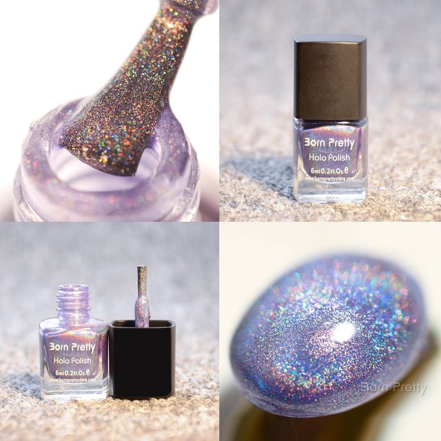 Born Pretty 6ml Nail Polish Varnish Holographic Holo Hologram Born Pretty 6ml Nail Polish Varnish Holographic Holo Hologram Manicure Diy 8