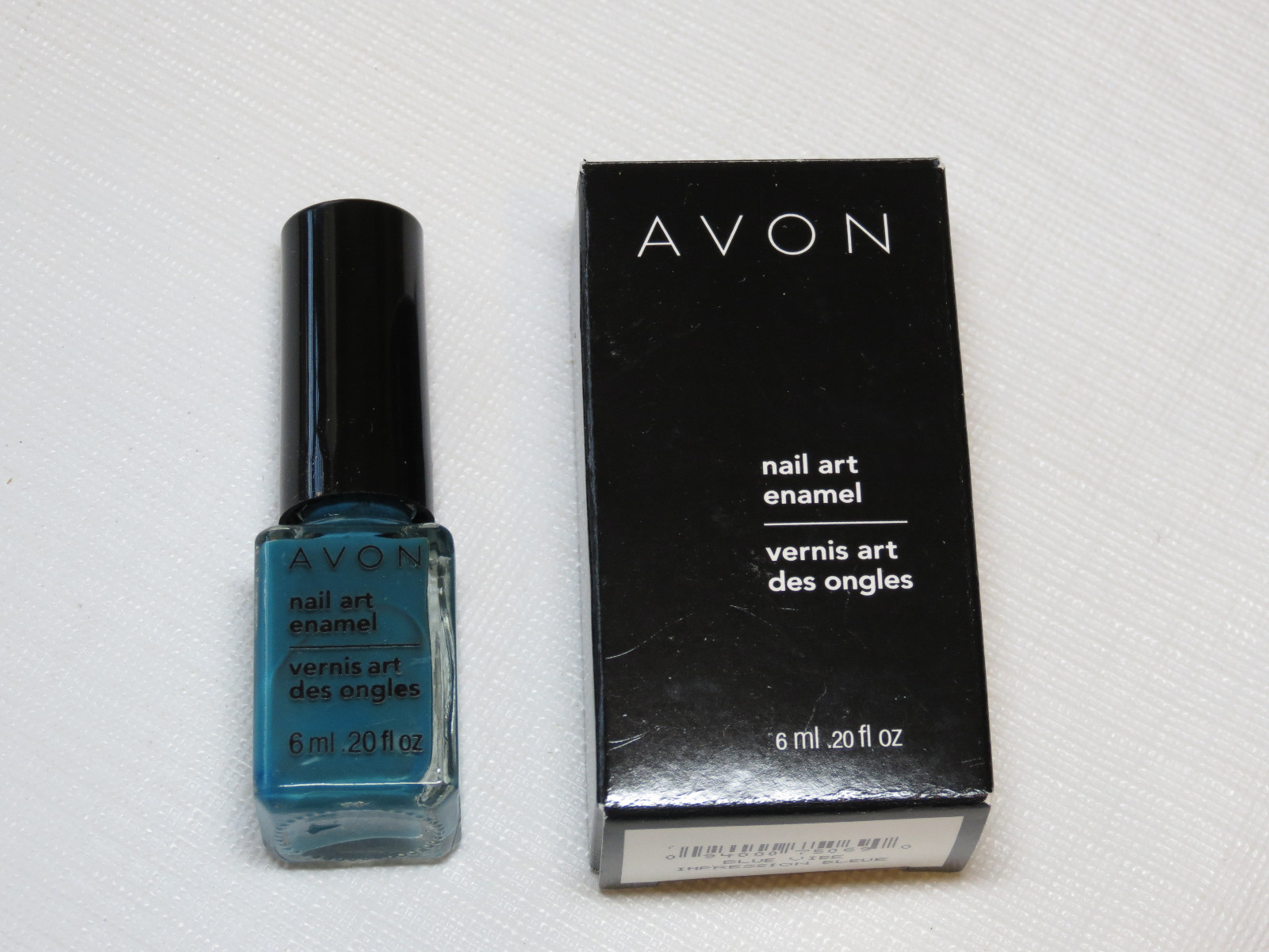 Avon Nail Art Enamel Polish Blue Vibe Color 6 Ml Thin Brush Design Picture 1 Of 3