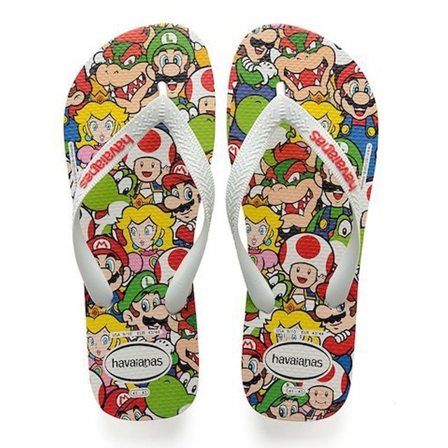 Havaianas MARIO BROS WHITE Fantasia mod 4134832 Havaianas MARIO BROS WHITE Fantasia mod 4134832