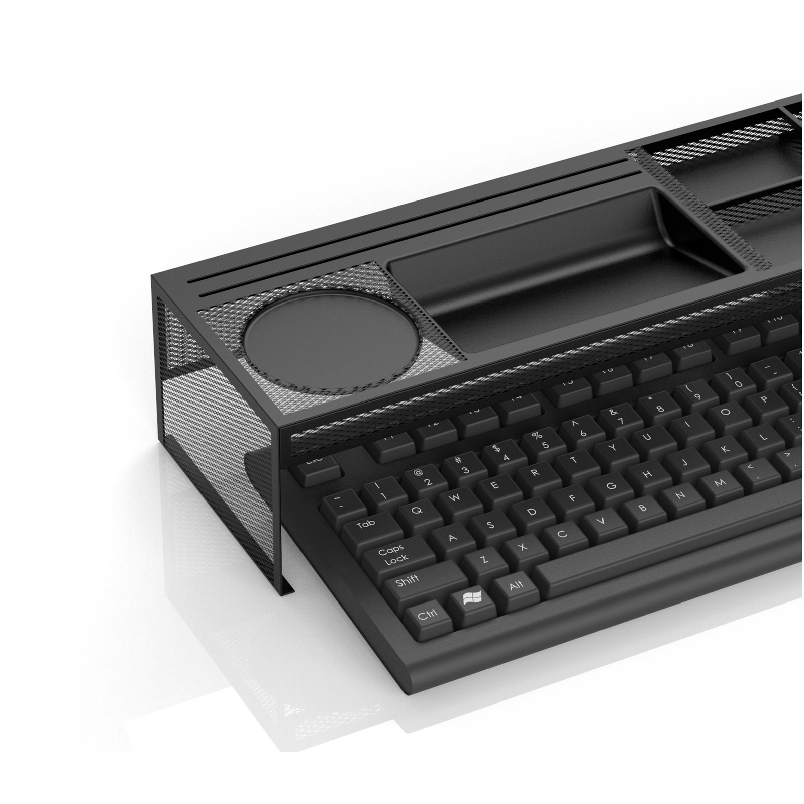 Mind Reader Axel Metal Desk Organizer 3usb Port Charging Electronic Mind Reader Axel Metal Desk Organizer 3usb Port Charging Electronic Device Black