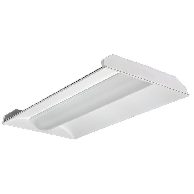 Lithonia Lighting T8 2 Light Ft X 4 White Fluorescent Volumetric Lithonia Lighting 2 Ft X 4 Light White Volumetric T8 Fluorescent