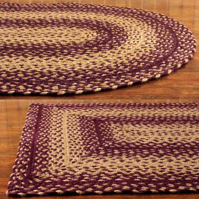 Ihf Home Decor Braided Area Rug Jute Rectangle 20 X 30 Star Wine Vintage Star Braided Rugs 20 X 30 To 8 10 Rectangle Oval Heart Ihf