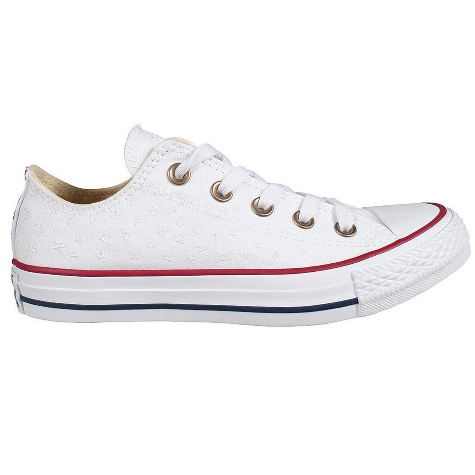Converse Chuck Taylor All Star Ox White Casino Womens Canvas Low Top Trainers Converse Chuck Taylor All Star Ox White Casino Womens Canvas Low Top Trainers