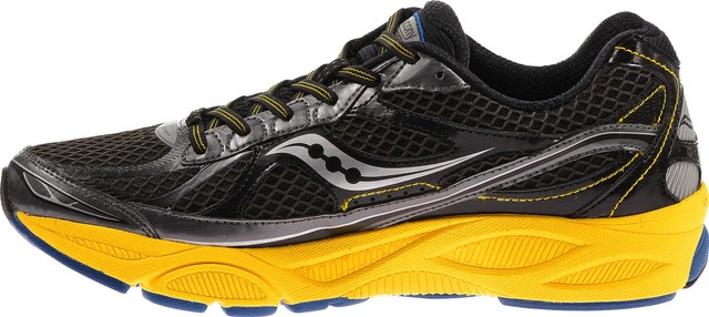 Scarpe running uomo Saucony Ride 7 202415 nero giallo blu mesh Scarpe running uomo Saucony Ride 7 202415 nero giallo blu mesh