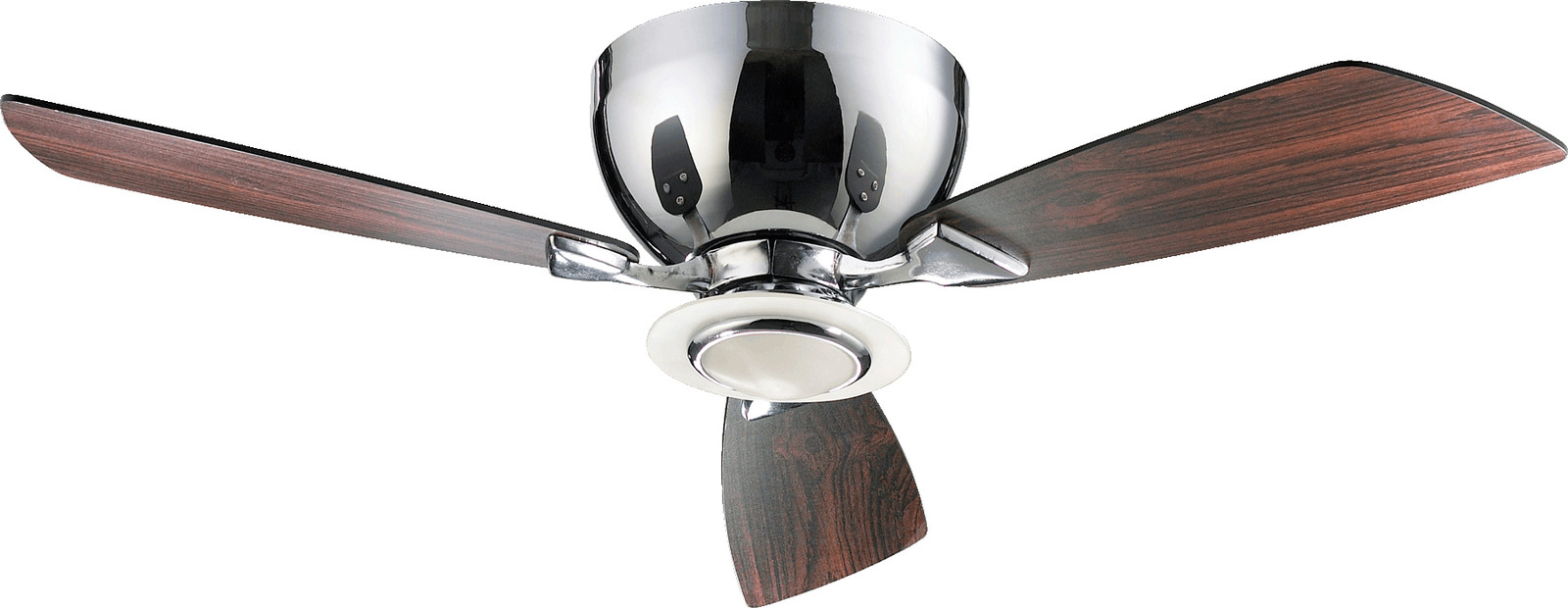 Quorum 70443 14 Nikko 44 Inch Chrome With Dark Teak Blades Ceiling Picture 1 Of