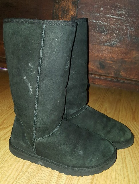 black suede ugg style boots black suede ugg style boots