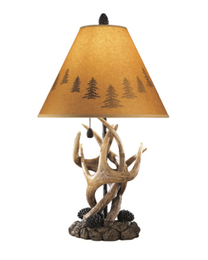 Signature Design By Ashley L316984 Antlers Table Lamps Set Picture 1 Of