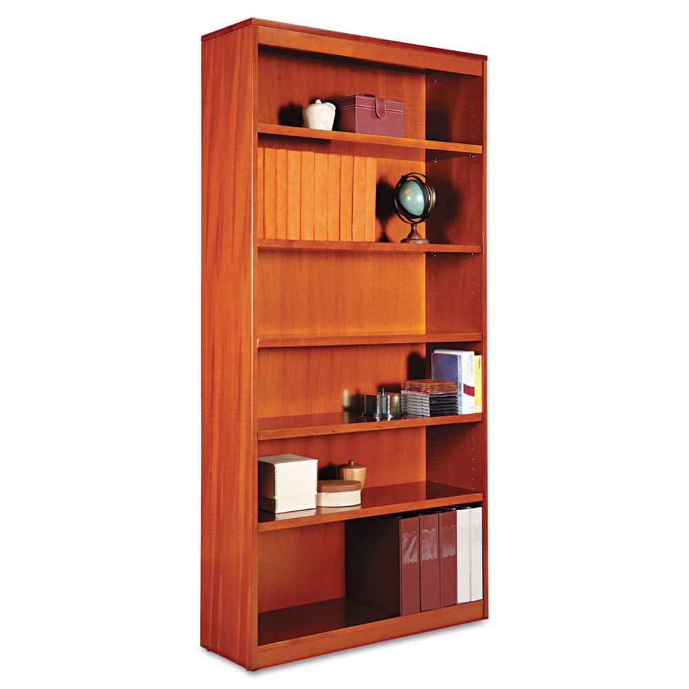 Alera Square Corner Bookcase Wood Veneer 6 Shelf 36w X 12d 72h Picture 1 Of