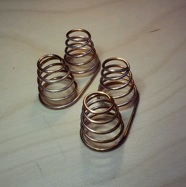2 Sets Dual Beryllium Copper Spring Coil for Dual Battery Contact eBay