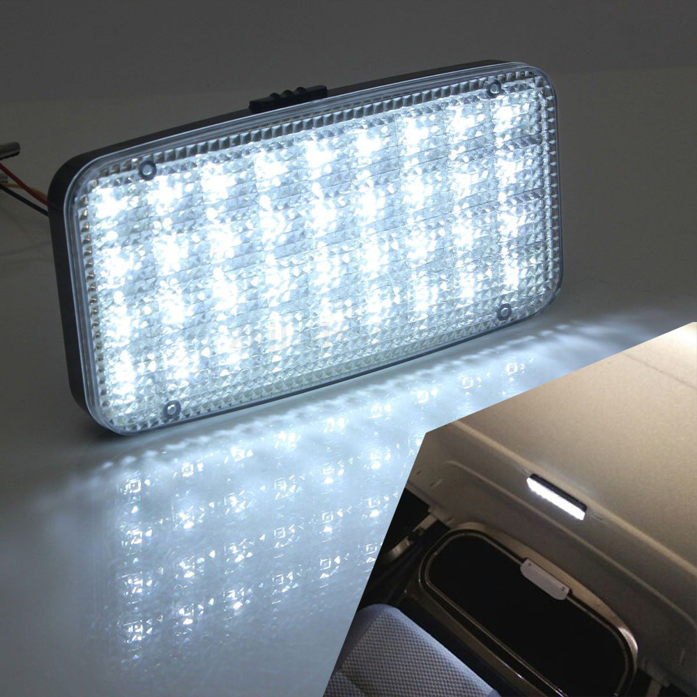 Car Ceiling Dome Roof Interior White 12v 36 Led Rectangle Light Car Ceiling Dome Roof Interior White 12v 36 Led Rectangle Light Reading Lights