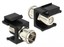 keystone snap-in modul einbau adapter sat f buchse an iec koax kupplung schwarz