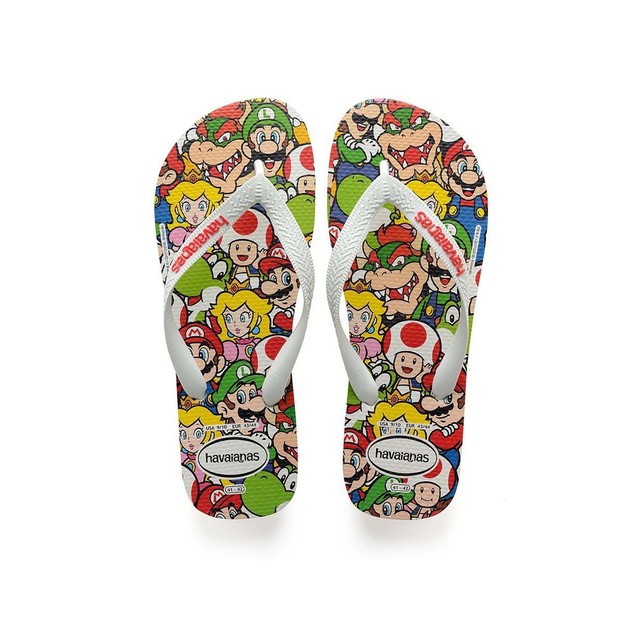 HAVAIANAS Mario Bros Infradito Sandalo Flip Ciabatte da piscina WHITE 41402690001 HAVAIANAS Mario Bros Infradito Sandalo Flip Ciabatte da piscina WHITE 41402690001