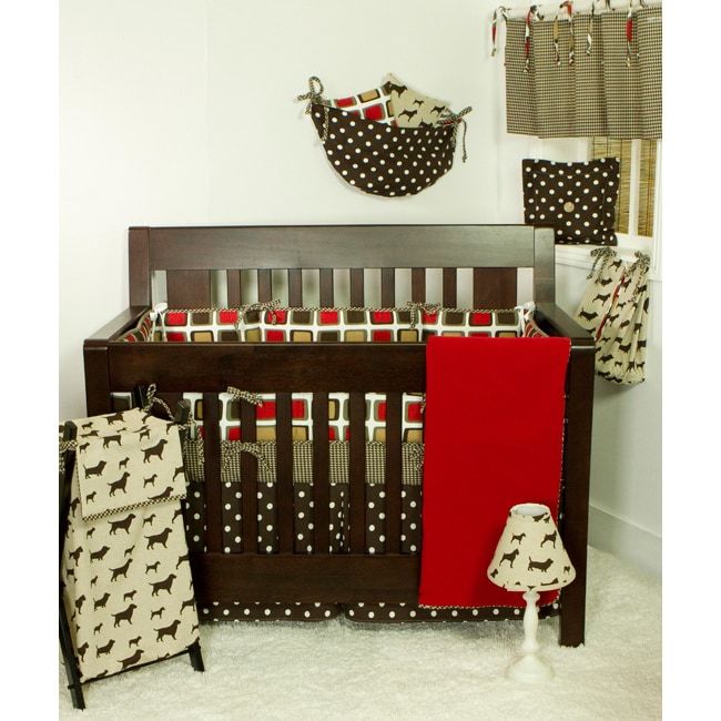 Cotton Tale Designs Houndstooth 8pc Crib Bedding Set Picture 1 Of