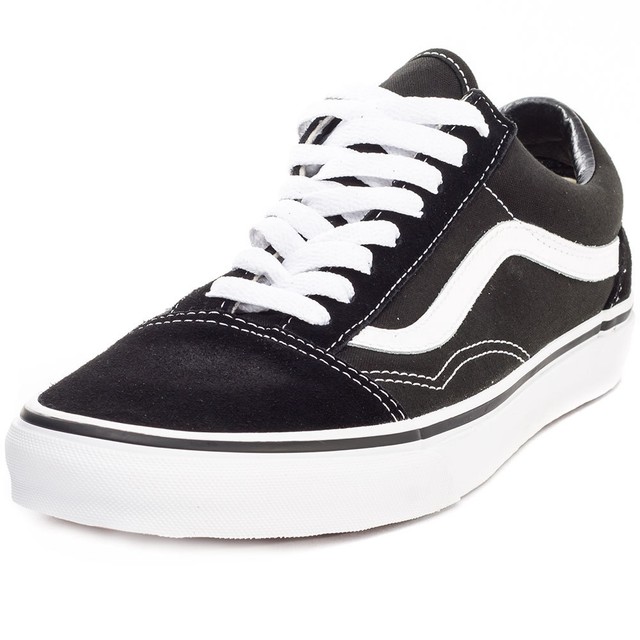 Vans Old Skool Unisex Black Tela Scarpe da Ginnastica 12 UK Vans Old Skool Unisex Black Tela Scarpe da Ginnastica 12 UK